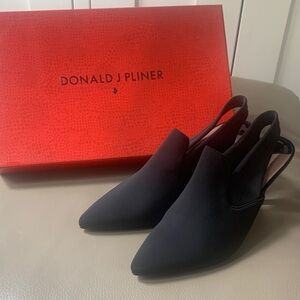 Donald J. Pliner Black Slingback Heels